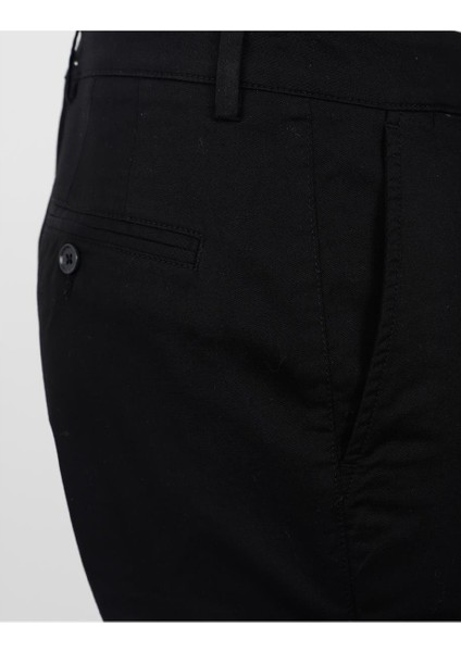 Siyah Slim Fit Chino Pantolon