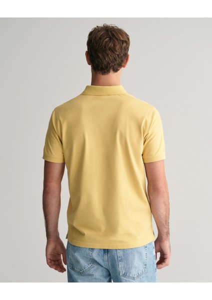 Erkek Sarı Regular Fit Logolu Polo 2062026.726