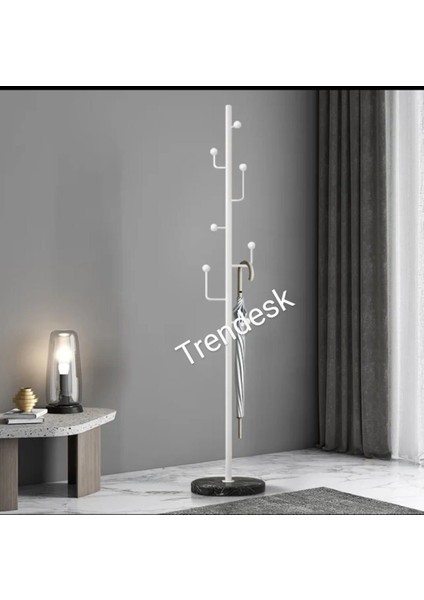 Modern Metal Siyah Ayaklı Askılık Elbise Askısı 165*30 cm 6003