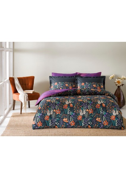 Colorful Saten Çift Kişilik Nevresim Takımı