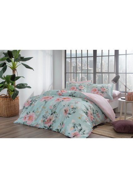 Colorful Saten Çift Kişilik Nevresim Takımı