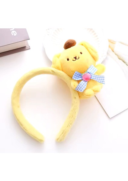 Sanrio Hello Kitty Kuromi Cinnamoroll My Melodi Pompompurin Taç Tanç Saç Aksesuar (Yurtdışından Getirildi) 1. Kalite Yumuşak Dokulu Kadifenden Üretilmiştir.; Doğum Günü Hediye