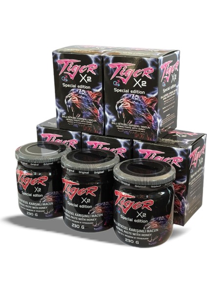 Tigerx2 5 Kutu 230 gr Kavanoz Macun