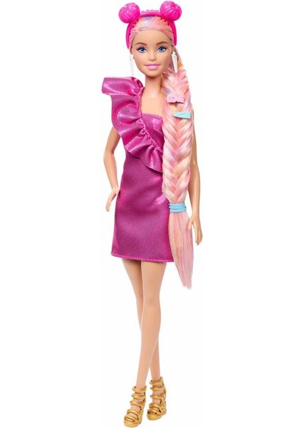 Upuzun Muhteşem Saçlı Bebekler Pembe Saçlı Bebek JDC85 fiyatları