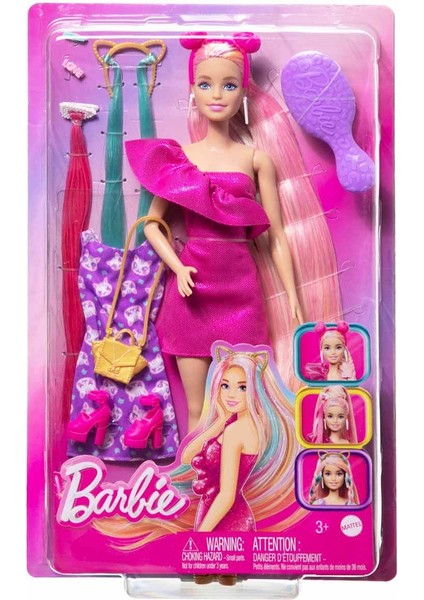 Upuzun Muhteşem Saçlı Bebekler Pembe Saçlı Bebek JDC85 modelleri