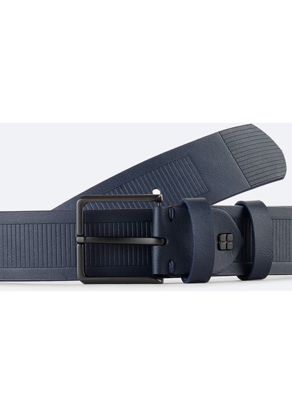 Erkek Lacivert Metal Tokalı Kemer A42y9316 modelleri