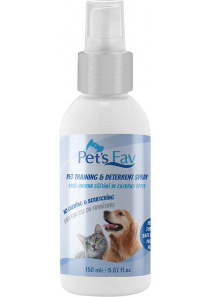 Pets Fav Kedi Tuvalet Eğitimi, Doğal Uzaklaştırıcı Sprey, Caydırıcı, Tırmalama ve Isırma Önleyici