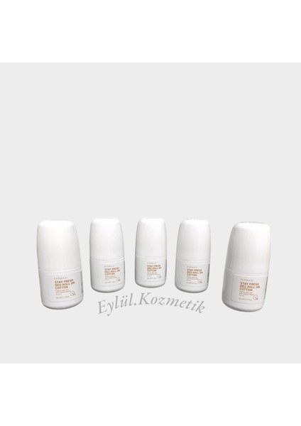 Stay Fresh Deo Roll On Cotton 50 ml Kadın (5 Adet Roll-On)