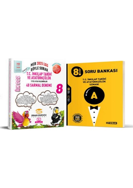 8. Sınıf 2025 LGS İlk Doz Sarmal Branş Denemeleri – T.C. İnkılap Tarihi ve Atatürkçülük Uzman Soru Bankası