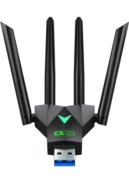 1300 Mbps Wifi 5 Yüksek Hızlı 5Ghz 4 Anten Usb 3.0 Çift Bant Wifi Adaptör 1300Mbps