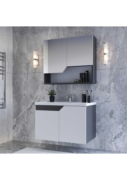Napoli 65 cm Mdf Banyo Dolabı Seti