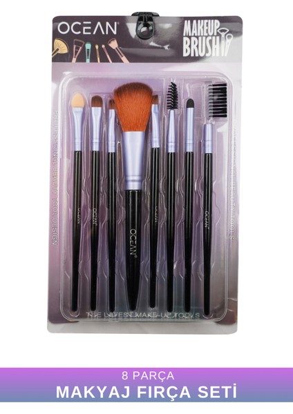 Makyaj Fırça Seti, 8 Parça Temel Makyaj Fırça Seti