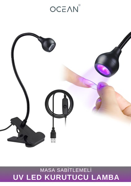 Uv Led Kurutucu Lamba Masa Sabitlemeli Jel Tips Oje Kurutucu Led Lamba