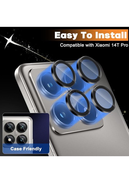 Xiaomi Mi 14T Pro Uyumlu Kamera Koruma Lens Koruyucu Temperli Cam Uygulama Aparatlı Kırılmaz Camı fiyatları