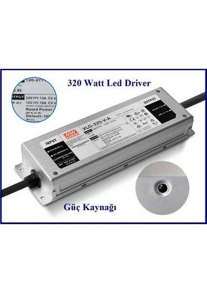 Metal Kasa 320 Watt 24V IP67 LED Driver