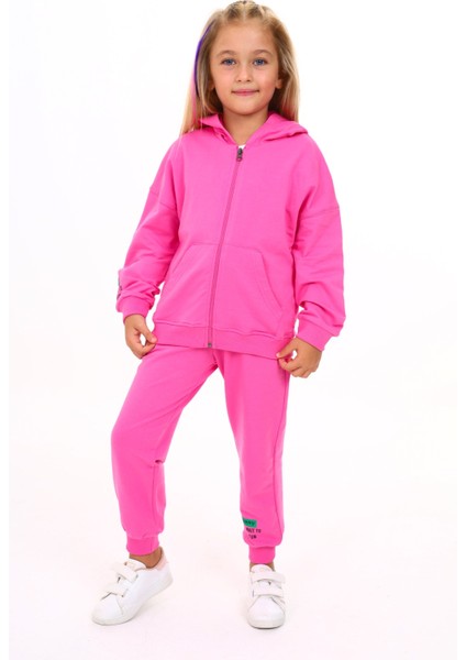 Kız Çocuk Baskılı Eşofman Takım