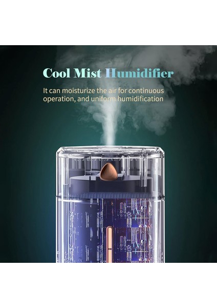 Ultrasonik 1000 ml Hava Nemlendirici Ortam Nemlendirici Renkli LED Gece Lambası Aroma Difüzörü fırsatları