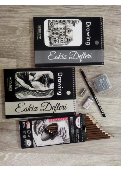 Karakalem Başlangıç Çizim Seti, Eskiz Çizim Defteri