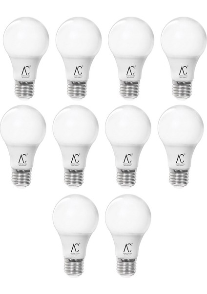 15W LED Ampul 3200K Sarı Işık 10 Adet