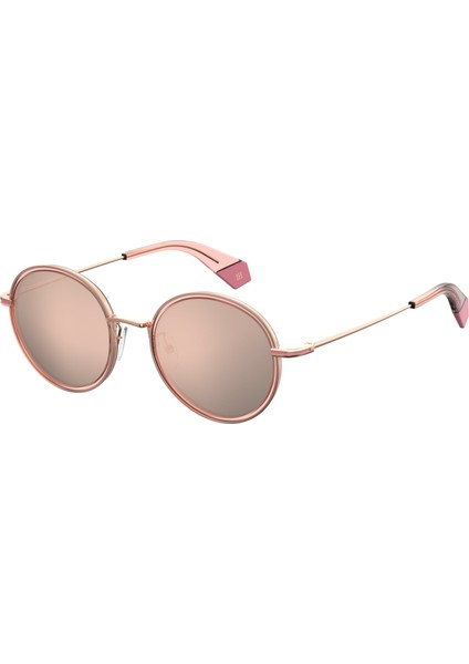 Polarize Kadın Pembe Yuvarlak Güneş Güneş Gözlüğü Plp 6079/F/S 35J 0j
