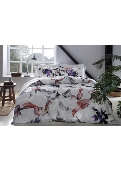 Colorful Saten Çift Kişilik Nevresim Takımı