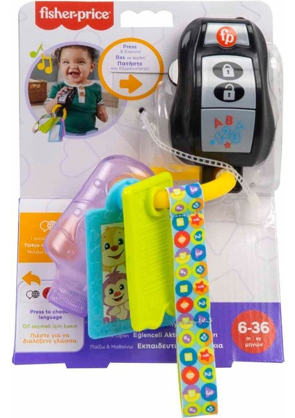 Fisher Price Sesli Eğlen ve Öğren Eğlenceli Aktivite Anahtarı HWY40