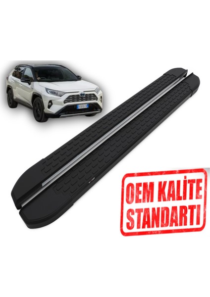 Rav4 2018 2024 Araca Özel Nevada Siyah Yan Basamak