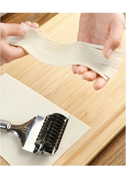 Paslanmaz Çoklu Dilimleyici Pratik Hamur Makarna Erişte Kesici - Maydanoz Soğan Sarımsak Doğrayıcı fırsatları