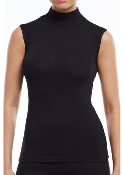 Kadın Sıfır Kol Boğazlı Body Ten