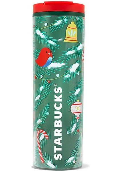 Plastik Termos - Yeşil - 473 ml - 11160195