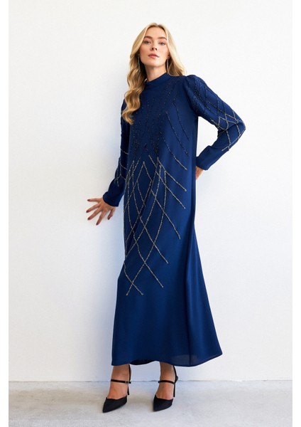 Alora Taş Işlemeli Abiye - Indigo fırsatları