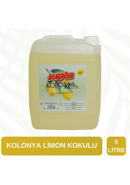 80 Derece Limon Kolonyası 5 LT