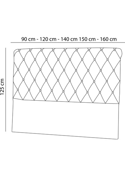 Sonata Başlık Gri 140x200