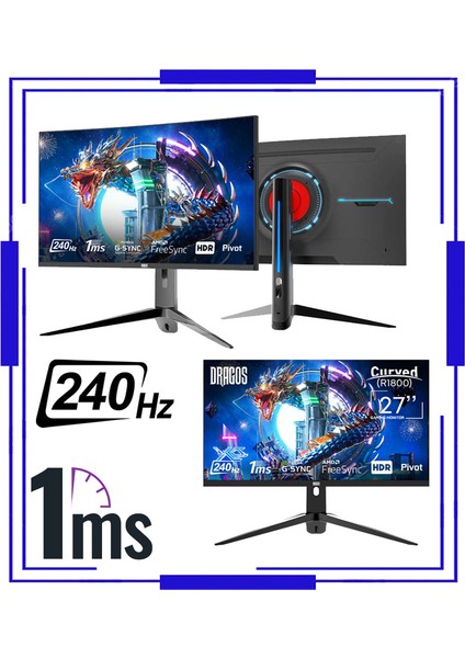 Panter RTX15 Ryzen 7 5700X 16GB Ram 512 GB M.2 Nvme SSD 8gb RTX4060 27" 240Hz Sıvı Soğutmalı Oyuncu Masaüstü Bilgisayar