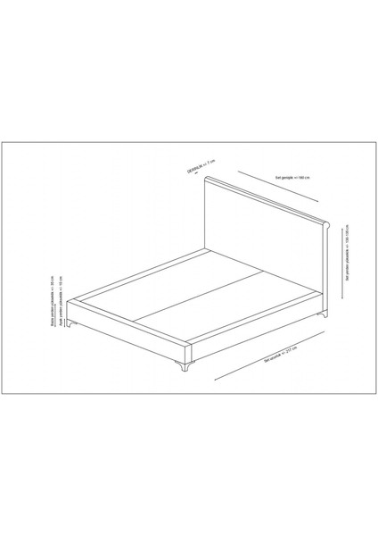 Sonata Baza+Başlık Gül Kurusu 150x200