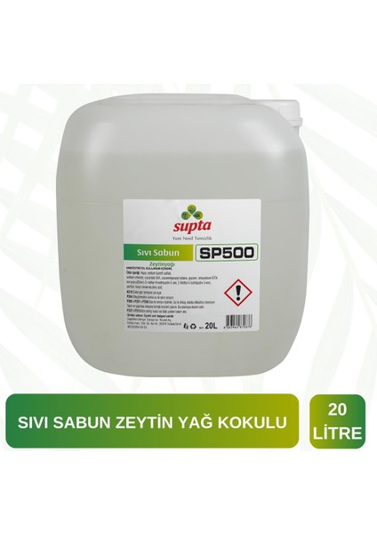 Sıvı Sabun Zeytin Yağ Kokulu 20 LT