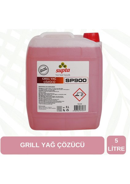 Grill Yağ Çözücü Profesyonel Yağ Çözücü 5 Lt