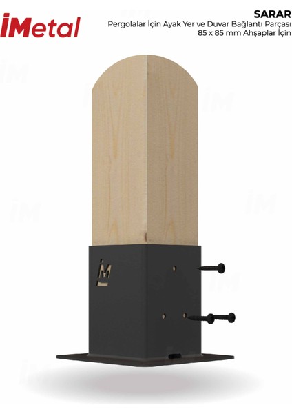 Sarar 85 x 85 mm Ahşaplar Için Ayak Bağlantısı