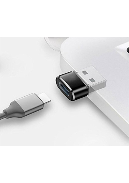 2944 USB 3.0 To Type C 3.1 Şarj Data USB 3.0 To Type-C Dişi Çevirici Dönüştürücü Adaptör USB Dişi Type-C Soketine Çevirir Iki Ucu Type-C Olan Kablo ile Standart USB Üzerinden Şarj Edilir