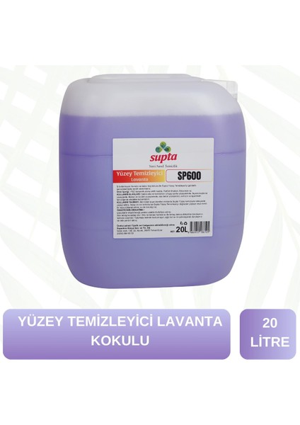 Sıvı Yüzey Temizleyici Lavanta Kokulu 20 LT