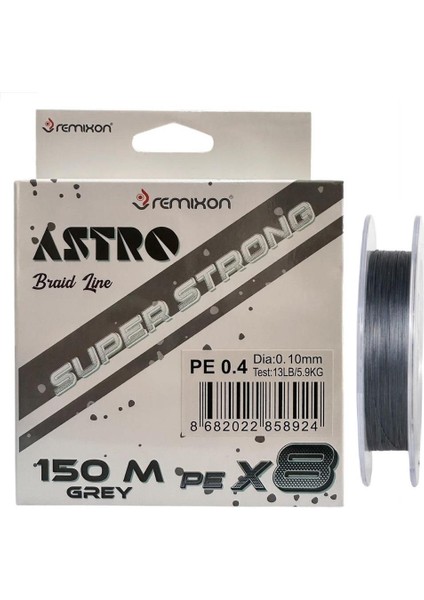 Astro 8x 0.10MM 150M Grey Ip Misina