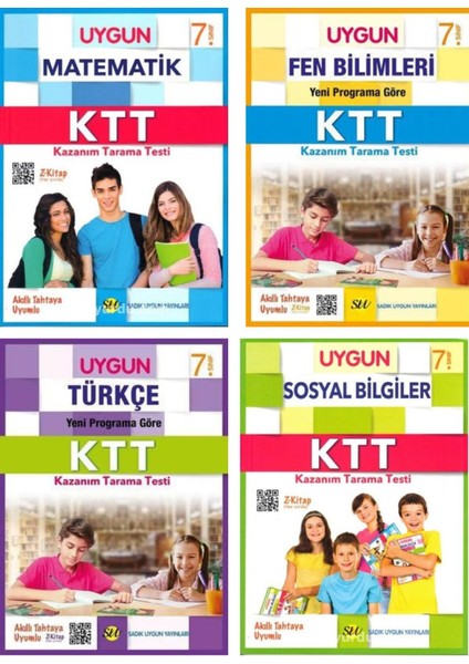 7. Sınıf Tüm Dersler Kazanım Tarama Test Seti 4 Kitap