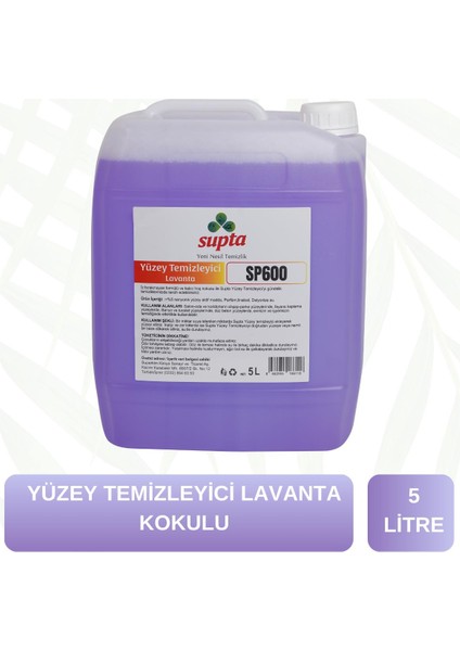 Sıvı Yüzey Temizleyici Lavanta Kokulu 5 LT