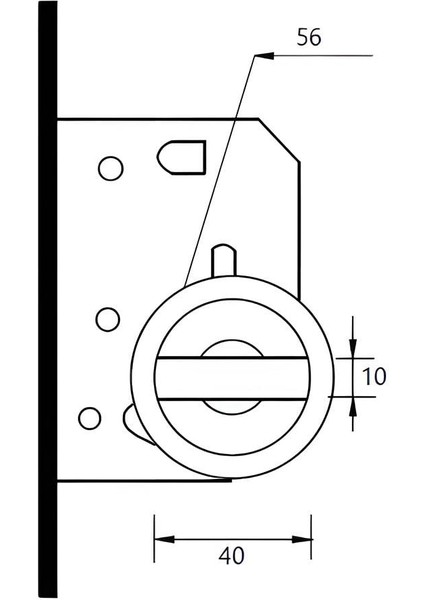 Sl-01 Serisi Kayar Kapı Kilidi Seti Banyo Tipi (Wc)