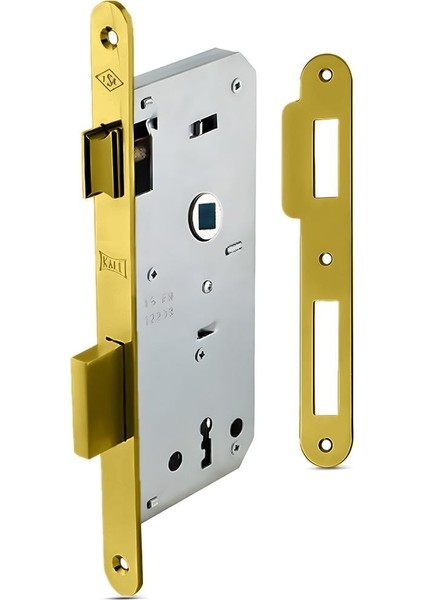 İç Kapı Gömme Kilidi 141 R Serisi Oval Oda Tipi 45/18 mm