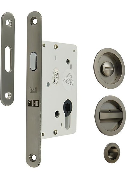 Sl-01 Serisi Kayar Kapı Kilidi Seti Banyo Tipi (Wc)