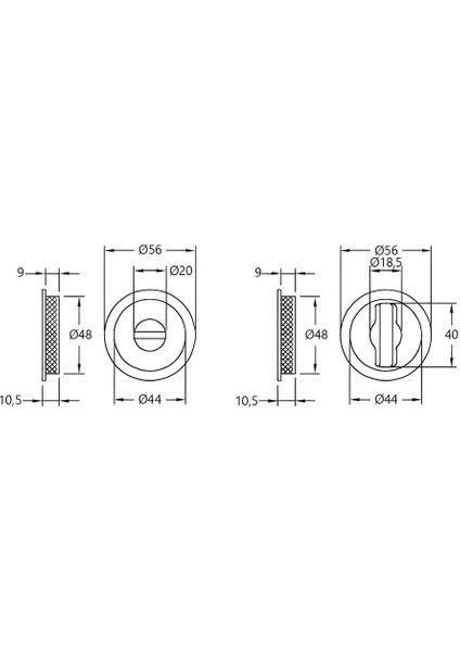 Sl-01 Serisi Kayar Kapı Kilidi Seti Banyo Tipi (Wc) fırsatları