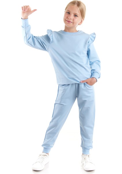 Kız Çocuk Fırfır Detaylı Trend Eşofman Takımı AK2515 fiyatları