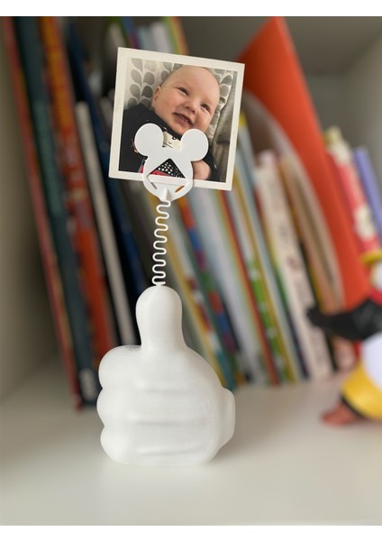 Mickey Mouse Fotoğraf Not Tutucu Dekoratif Obje Masaüstü Organizer Not Tutucu