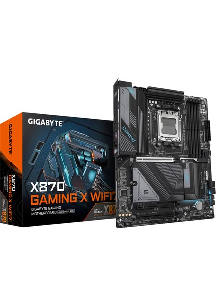 Gıgabyte X870 Gamıng x Wıfı7 Atx Anakart, Amd X870 Chipset, Ddr5 Bellek, Am5 Soket Tipi